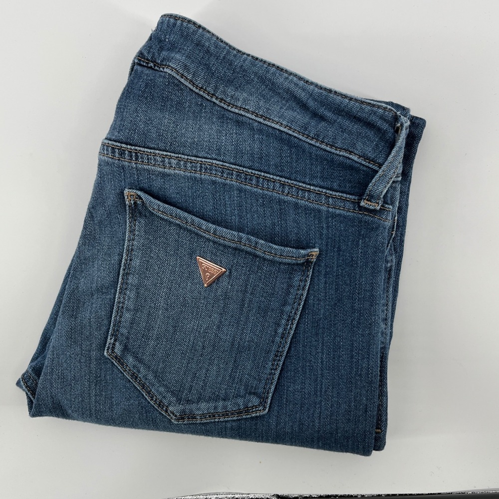 Guess Sexy Curve Skinny Jeans Medium Wash Blue Denim WB1AJ3R36P0 Womens 29 RG